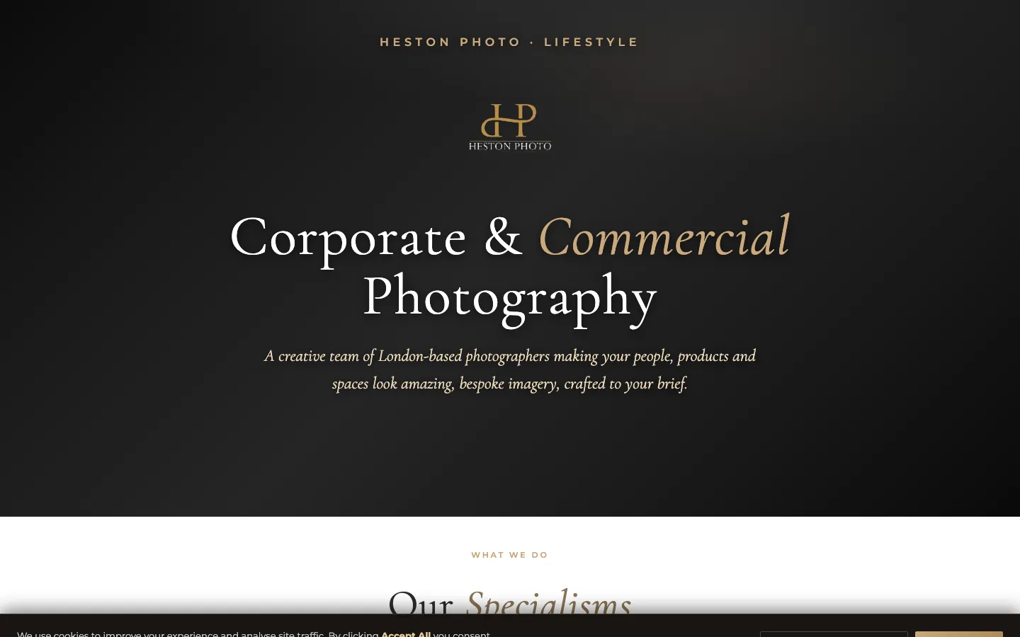 Homepage, Corporate and Commercial Photography in London